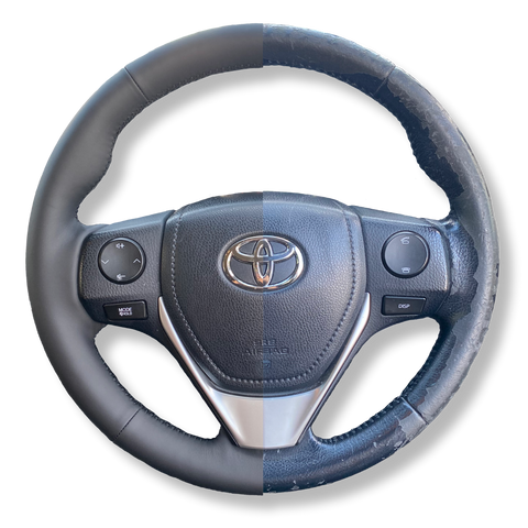 Steering wheels will wear over time but yours doesn't have to