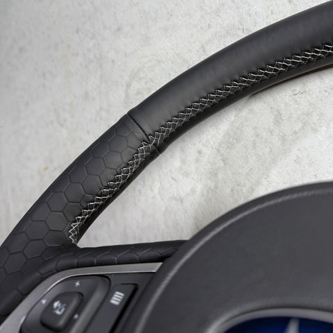 Ready To Ship - Subaru XV | Outback | Forester (2015-2018) Honeycomb Steering Wheel Wrap