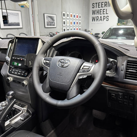 Ready To Ship - Toyota 200 Series Landcruiser (2016-2020) Steering Wheel Wrap