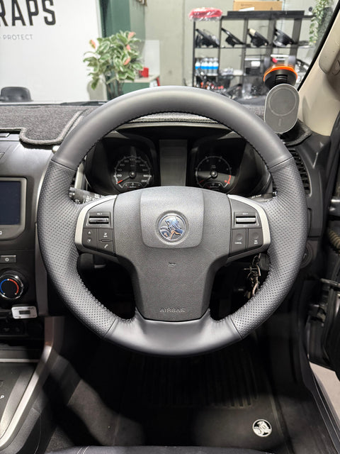 Ready To Ship - Holden Colorado | Isuzu D-Max (2012-2020) Steering Wheel Wrap