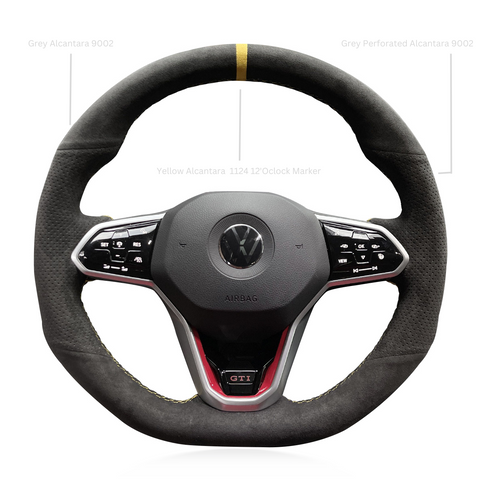 Genuine Leather Steering Wheel Wrap